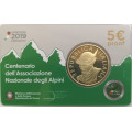 Italy 5 euro silver BU 2019 - Centenary of the National Alpine Association