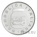 Italy 5 euro silver BU 2021 - Nutella White