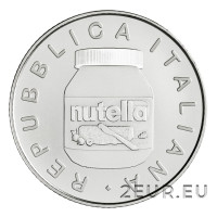 Italy 5 euro silver BU 2021 - Nutella White