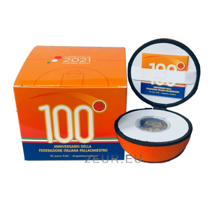 Italy 5 euro silver BU 2021 - 100th Anniversary of the Italian Basketball Federation