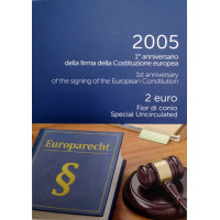 Itaalia 2 euro BU 2005 – EL-i põhiseaduse allakirjutamise 1. aastapäev