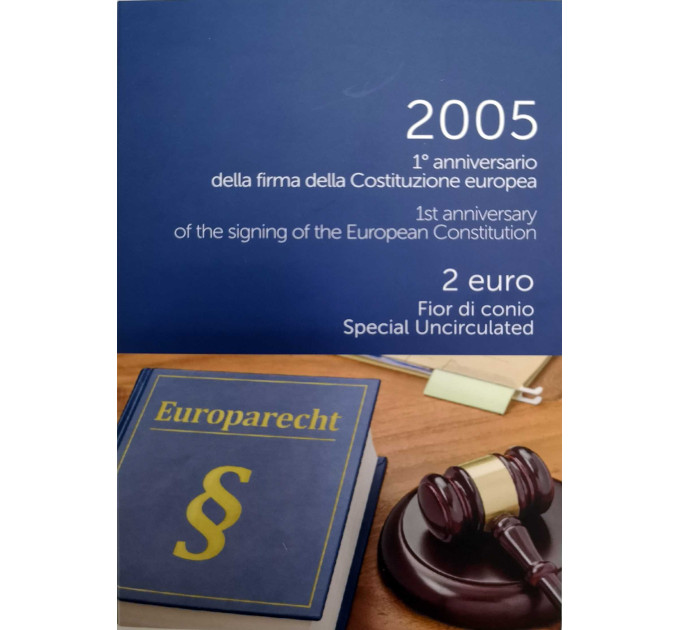 Italy 2 euro BU 2005 - 1th Anniversary of the Signing of the EU Constitution