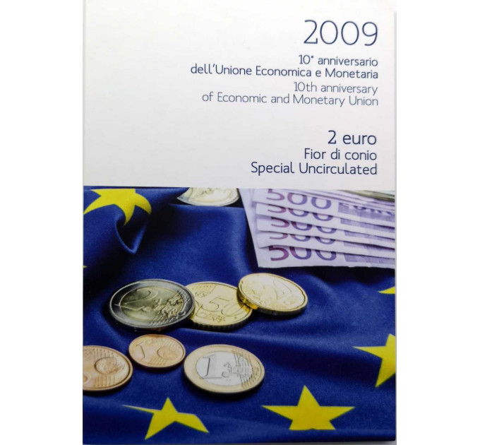 Italy 2 euro BU 2009 - 10th Anniversary EMU