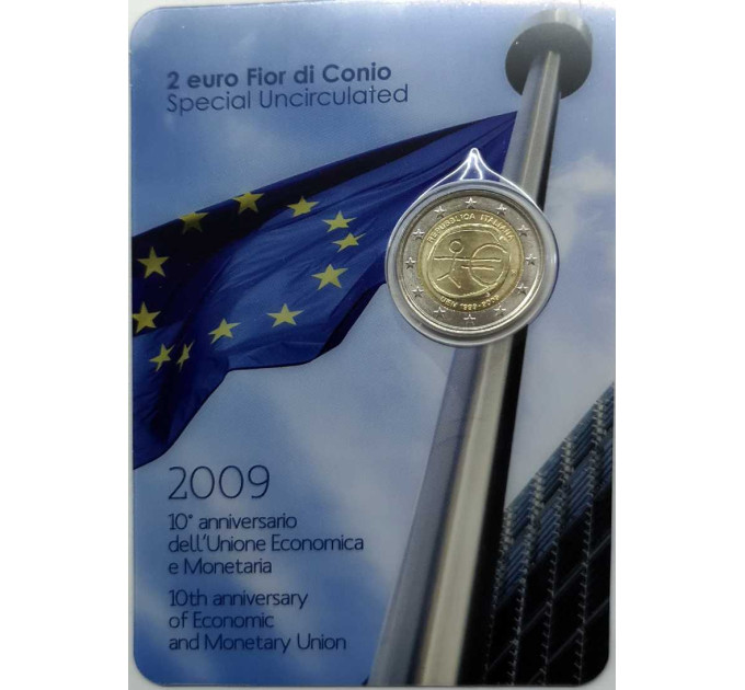 Italy 2 euro BU 2009 - 10th Anniversary EMU