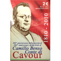 Italy 2 euro BU 2010 - 200th Anniversary of the Birth of Camillo Benso count of Cavour