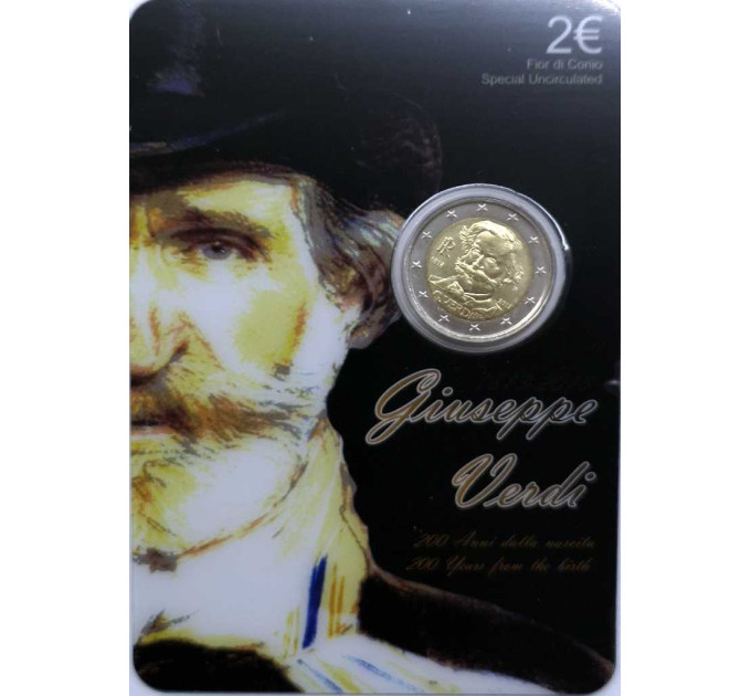 Italy 2 euro BU 2013 - 200th anniversary of the birth of Giuseppe Verdi