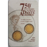 Itaalia 2 euro BU 2015 - DANTE ALIGHIERI 750. AASTAPÄEV