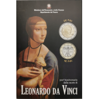 Itaalia 2 euro BU 2019 – Leonardo da Vinci 500. surma-aastapäev