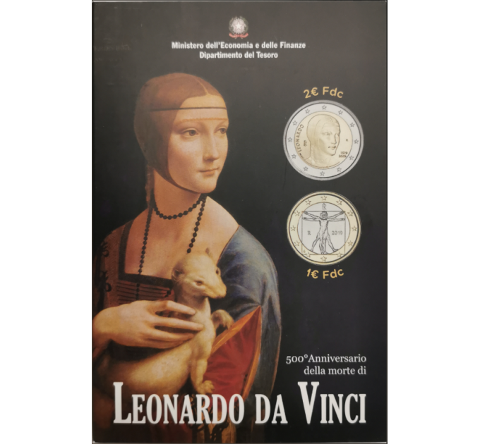 Italy 2 euro BU 2019 - 500th Anniversary of the death Leonardo da Vinci