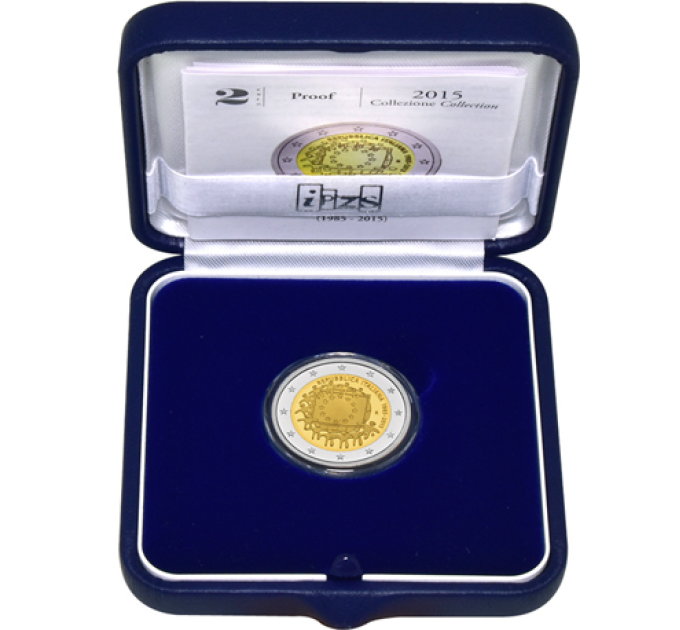 Italy 2 euro proof 2015 - The 30th anniversary of the EU flag