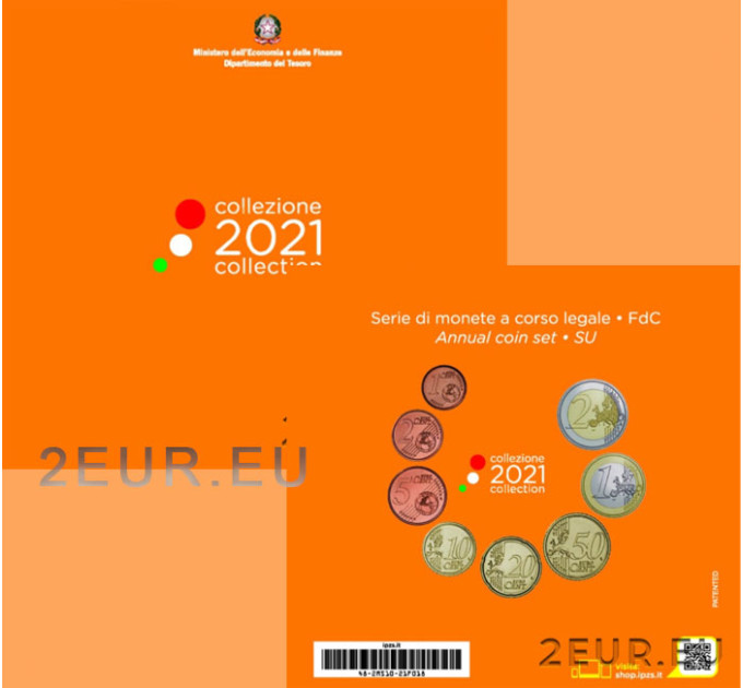 Italy Euro set BU 2021