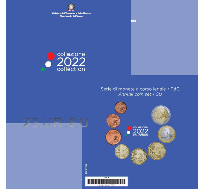 Italy Euro set BU 2022