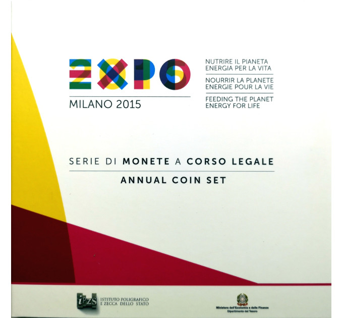 Italy Euro set BU 2015