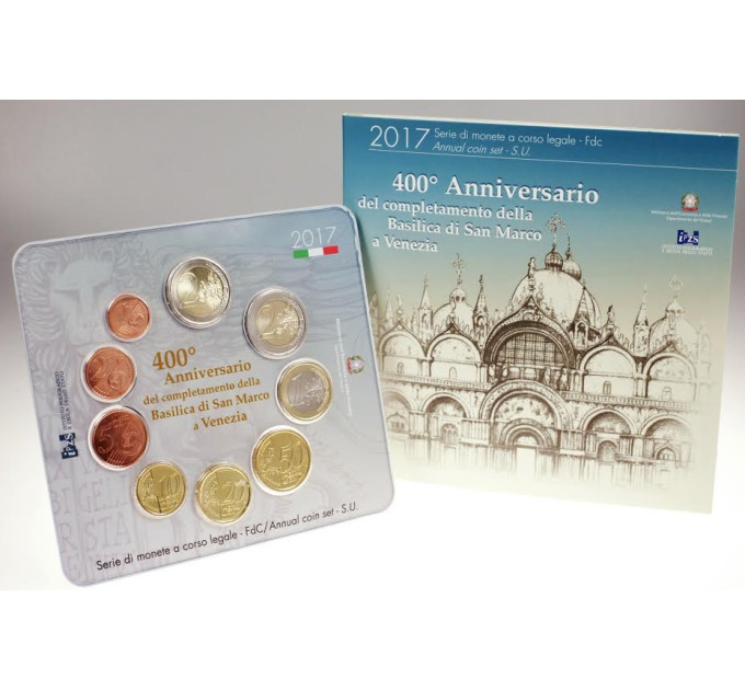 Italy Euro set BU 2017