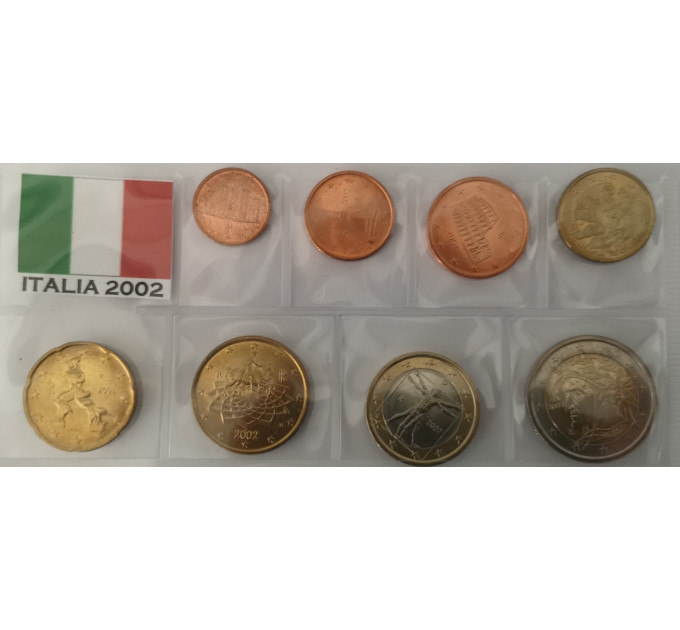 Italy euro set UNC 2002