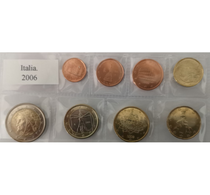 Italy euro set UNC 2006
