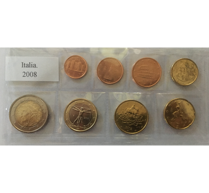 Italy euro set UNC 2008