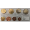 Italy euro set UNC 2009