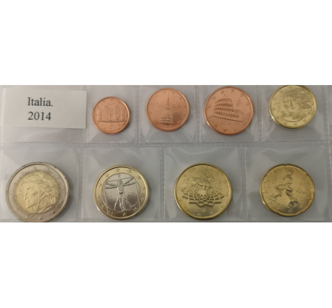 Italy euro set UNC 2014