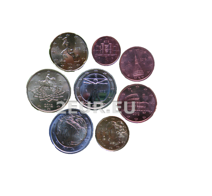 Italy euro set UNC 2012
