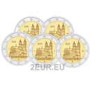 2 EURO UNC MÜNDID - 5 tähte (A,D,F,G,J)