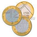 3 EURO UNC MÜNDID